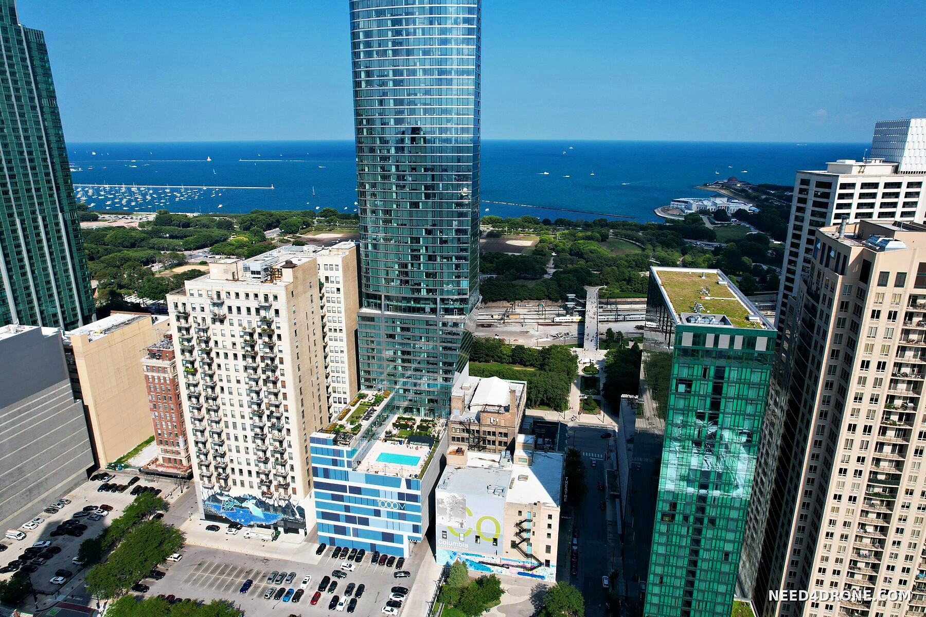 Lake Michigan view from height