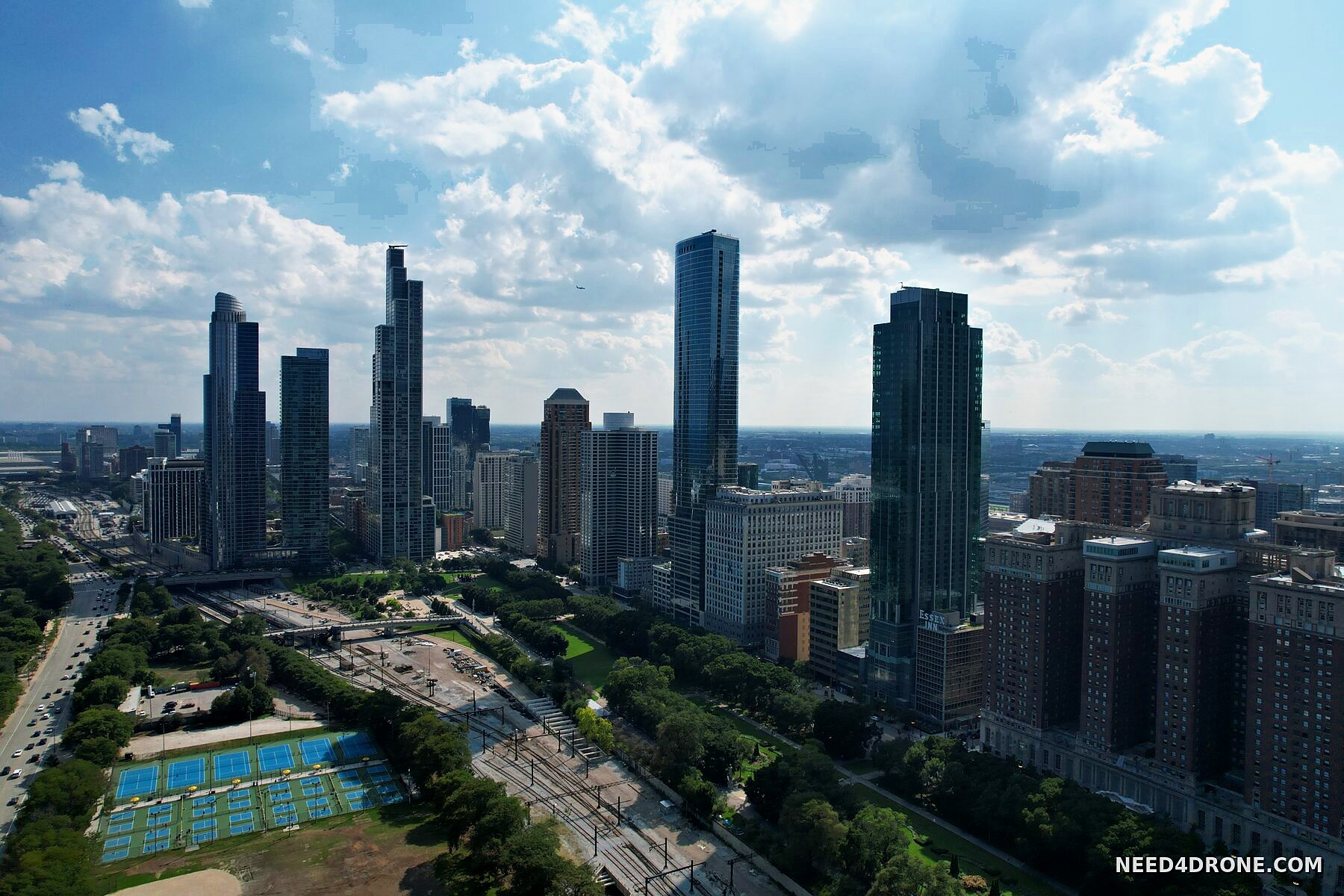 Grant Park and the skyline